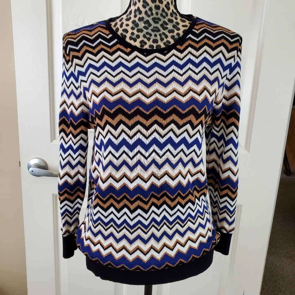 Alfred Dunner Chevron Sweater